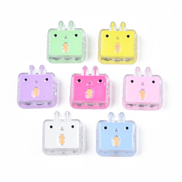 PandaHall Transparent Acrylic Beads, with Enamel, Rabbit, Mixed Color, 24x22x8mm, Hole: 3mm Acrylic Rabbit Multicolor
PandaHall Transparent Acrylic Beads, with Enamel, Rabbit, Mixed Color, 24x22x8mm, Hole: 3mm Acrylic Rabbit Multicolor