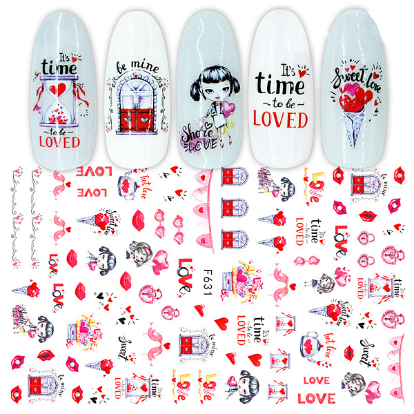 PandaHall Valentine's Day Nail Art Stickers, Self-adhesive, For Nail Tips Decorations, Heart & Lip & Girl, Colorful, 123x80mm Paper Mixed...
PandaHall Valentine's Day Nail Art Stickers, Self-adhesive, For Nail Tips Decorations, Heart & Lip & Girl, Colorful, 123x80mm Paper Mixed...