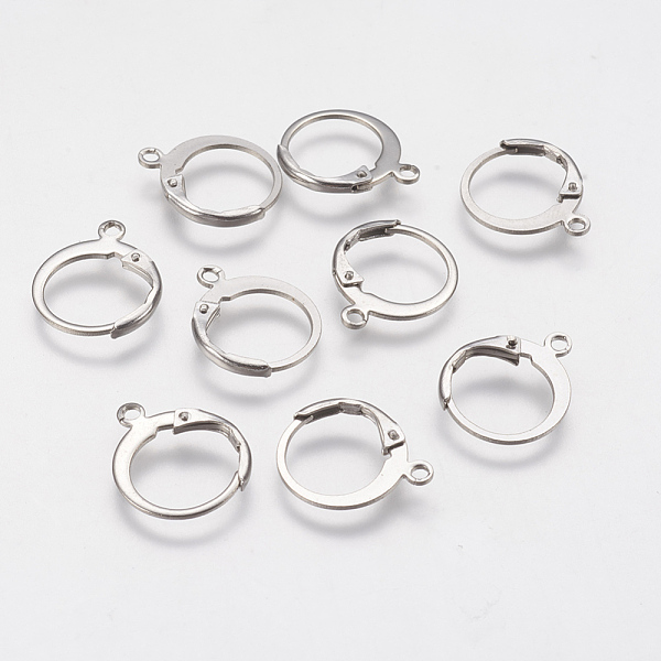 PandaHall 304 Stainless Steel Leverback Earring Findings, with Loop, Stainless Steel Color, 14.5x12x2mm, Hole: 1.2mm 304 Stainless Steel
PandaHall 304 Stainless Steel Leverback Earring Findings, with Loop, Stainless Steel Color, 14.5x12x2mm, Hole: 1.2mm 304 Stainless Steel