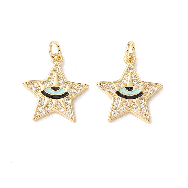 PandaHall Brass Micro Pave Clear Cubic Zirconia Pendants, with Jump Rings and Enamel, Cadmium Free & Lead Free, Real 18K Gold Plated...
PandaHall Brass Micro Pave Clear Cubic Zirconia Pendants, with Jump Rings and Enamel, Cadmium Free & Lead Free, Real 18K Gold Plated...