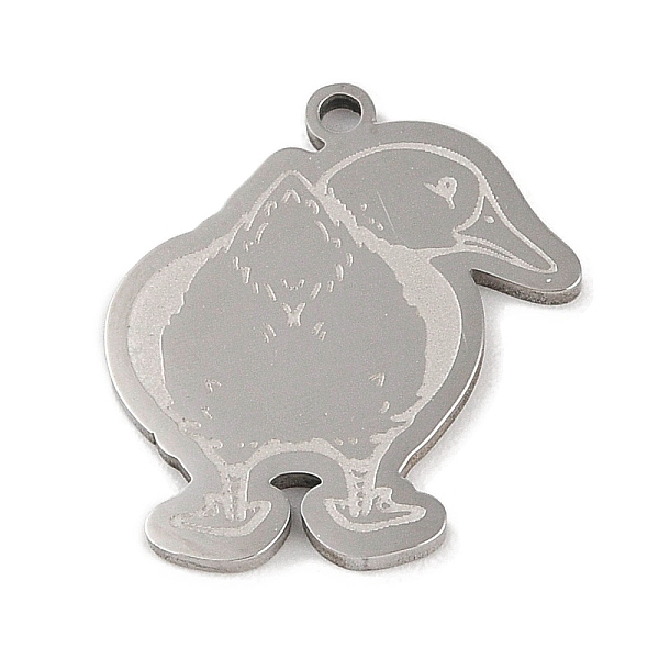 PandaHall 304 Stainless Steel Pendants, Duck Charm, Stainless Steel Color, 23.5x20.5x1.5mm, Hole: 1mm 304 Stainless Steel Duck
PandaHall 304 Stainless Steel Pendants, Duck Charm, Stainless Steel Color, 23.5x20.5x1.5mm, Hole: 1mm 304 Stainless Steel Duck