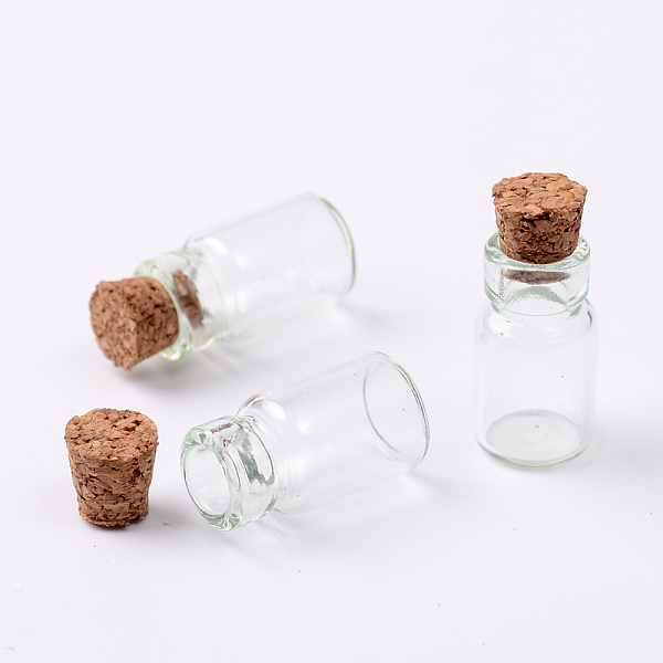 PandaHall Glass Bottles, with Cork Stopper, Bead Containers, Wishing Bottle, Clear, 18x10mm, Wooden Plug: 8.3x10mm, Capacity: 1.5ml(0.05 fl....
PandaHall Glass Bottles, with Cork Stopper, Bead Containers, Wishing Bottle, Clear, 18x10mm, Wooden Plug: 8.3x10mm, Capacity: 1.5ml(0.05 fl....