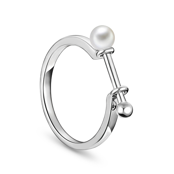 PandaHall Stylish Rhodium Plated 925 Sterling Silver Finger Ring, Stick with Shell Pearl, Platinum, 18mm, Pearl about 6mm in diameter..., White
PandaHall Stylish Rhodium Plated 925 Sterling Silver Finger Ring, Stick with Shell Pearl, Platinum, 18mm, Pearl about 6mm in diameter..., White