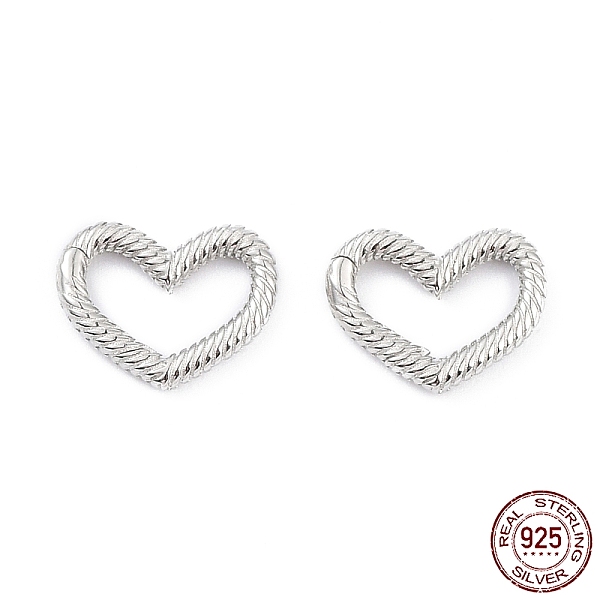 PandaHall Rhodium Plated 925 Sterling Silver Spring Gate Rings, Heart, Platinum, 12x16x2mm, Inner Diameter: 9x12mm Sterling Silver
PandaHall Rhodium Plated 925 Sterling Silver Spring Gate Rings, Heart, Platinum, 12x16x2mm, Inner Diameter: 9x12mm Sterling Silver
