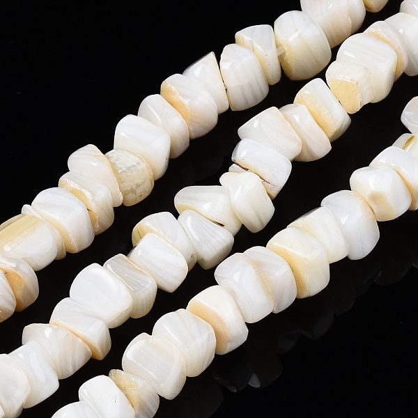 PandaHall Natural Freshwater Shell Beads Strands, Nuggets Chips, Seashell Color, 5~8x5~7x2~5mm, Hole: 0.5mm, about 50~53pcs/strand, 7.28...
PandaHall Natural Freshwater Shell Beads Strands, Nuggets Chips, Seashell Color, 5~8x5~7x2~5mm, Hole: 0.5mm, about 50~53pcs/strand, 7.28...
