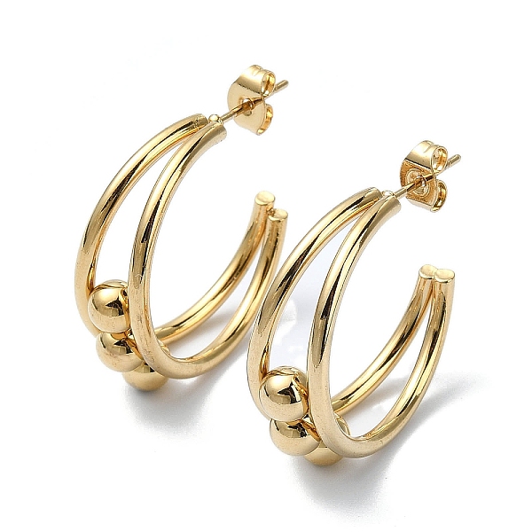 PandaHall Ion Plating(IP) 304 Stainless Steel Ring Stud Earrings, Split Earrings, Golden, 25x9mm 304 Stainless Steel Ring
PandaHall Ion Plating(IP) 304 Stainless Steel Ring Stud Earrings, Split Earrings, Golden, 25x9mm 304 Stainless Steel Ring