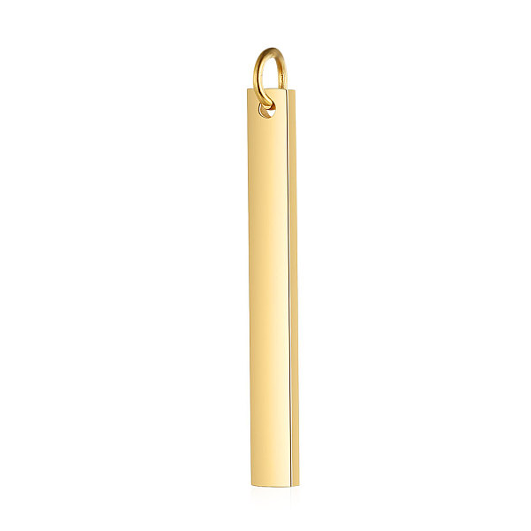 PandaHall 201 Stainless Steel Pendants, Rectangle, Stamping Blank Tag, Golden, 30x3x1.5mm, Hole: 3mm 201 Stainless Steel Rectangle
PandaHall 201 Stainless Steel Pendants, Rectangle, Stamping Blank Tag, Golden, 30x3x1.5mm, Hole: 3mm 201 Stainless Steel Rectangle
