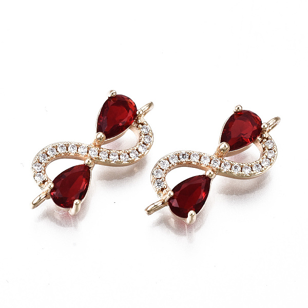 PandaHall Brass Micro Pave Clear Cubic Zirconia Links Connectors, with Glass, Light Gold, Long-Lasting Plated, Cadmium Free & Lead Free..., Red
PandaHall Brass Micro Pave Clear Cubic Zirconia Links Connectors, with Glass, Light Gold, Long-Lasting Plated, Cadmium Free & Lead Free..., Red