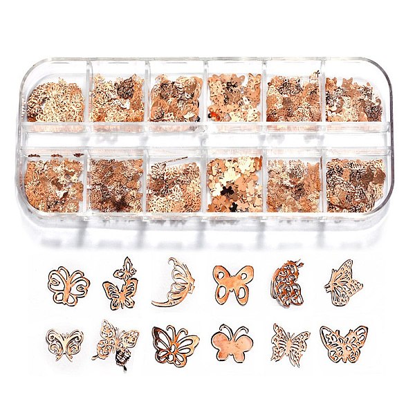 PandaHall Alloy Cabochons, Alloy Computer Patch, Nail Art Decoration Accessories for Women, Butterfly, Rose Gold, 4~6x2~2.5mm, about...
PandaHall Alloy Cabochons, Alloy Computer Patch, Nail Art Decoration Accessories for Women, Butterfly, Rose Gold, 4~6x2~2.5mm, about...