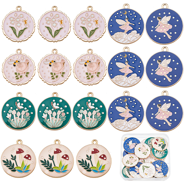 PandaHall SUNNYCLUE 1 Box 24Pcs 6 Style Fairy Tale Charms Enamel Fairy Charm Bulk Angle Wings Alloy Flower Bees Mushroom Rose Charm for..., Multicolor
PandaHall SUNNYCLUE 1 Box 24Pcs 6 Style Fairy Tale Charms Enamel Fairy Charm Bulk Angle Wings Alloy Flower Bees Mushroom Rose Charm for..., Multicolor