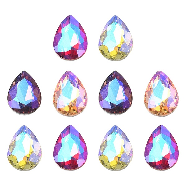 PandaHall Pointed Back Glass Rhinestone Cabochons, Back Plated, Faceted, AB Color Plated, Teardrop, Mixed Color, 14x10x5mm Glass Rhinestone..., Multicolor
PandaHall Pointed Back Glass Rhinestone Cabochons, Back Plated, Faceted, AB Color Plated, Teardrop, Mixed Color, 14x10x5mm Glass Rhinestone..., Multicolor