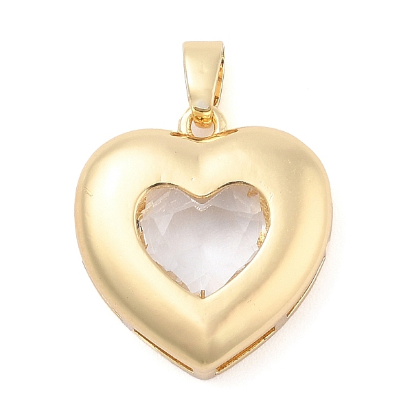PandaHall Rack Plating Brass Pendants, Glass Charms, Long-Lasting Plated, Cadmium Free & Lead Free, Real 18K Gold Plated, Heart, Clear...
PandaHall Rack Plating Brass Pendants, Glass Charms, Long-Lasting Plated, Cadmium Free & Lead Free, Real 18K Gold Plated, Heart, Clear...