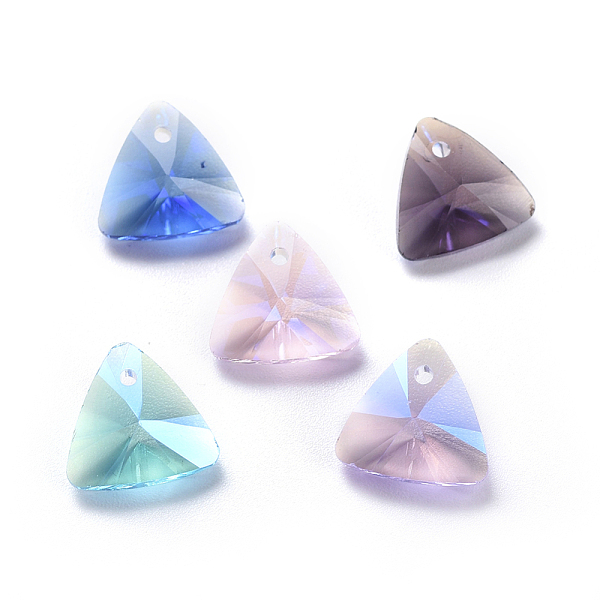 PandaHall Glass Rhinestone Charms, Faceted, Triangle, Mixed Color, 11x11.5x6mm, Hole: 1.2mm Glass Triangle Multicolor
PandaHall Glass Rhinestone Charms, Faceted, Triangle, Mixed Color, 11x11.5x6mm, Hole: 1.2mm Glass Triangle Multicolor