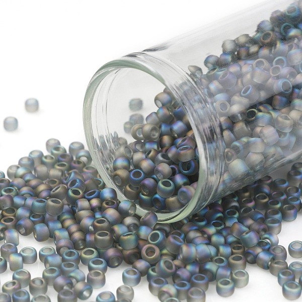 PandaHall TOHO Round Seed Beads, Japanese Seed Beads, (176BF) Transparent AB Frost Gray, 8/0, 3mm, Hole: 1mm, about 222pcs/10g Glass Gray
PandaHall TOHO Round Seed Beads, Japanese Seed Beads, (176BF) Transparent AB Frost Gray, 8/0, 3mm, Hole: 1mm, about 222pcs/10g Glass Gray