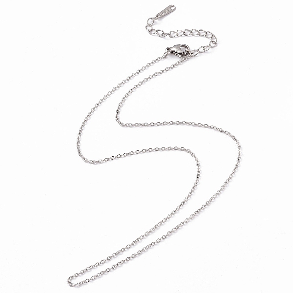 PandaHall 304 Stainless Steel Cable Chain Necklace for Men Women, Stainless Steel Color, 15.75 inch(40cm) 304 Stainless Steel
PandaHall 304 Stainless Steel Cable Chain Necklace for Men Women, Stainless Steel Color, 15.75 inch(40cm) 304 Stainless Steel