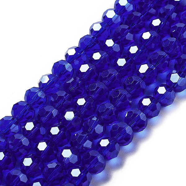 PandaHall Electroplate Transparent Glass Beads Strands, Faceted(32 Facets), Round, Pearl Luster Plated, Medium Blue, 8mm, Hole: 1mm, about...
PandaHall Electroplate Transparent Glass Beads Strands, Faceted(32 Facets), Round, Pearl Luster Plated, Medium Blue, 8mm, Hole: 1mm, about...
