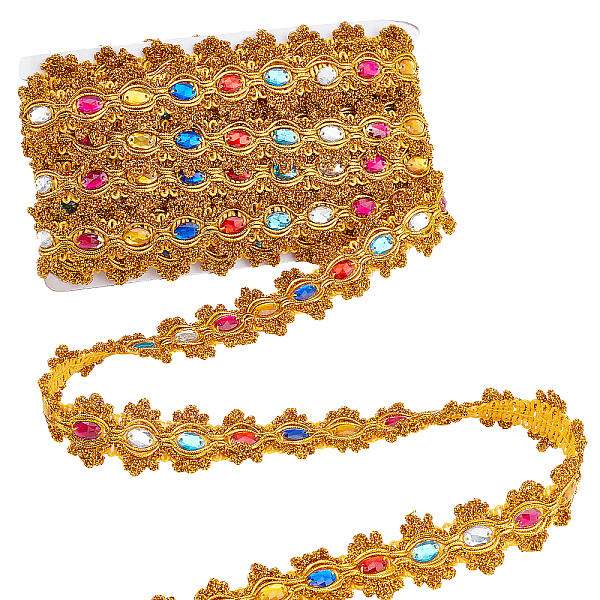 PandaHall arricraft 9.8 Yards x 1.5 inch Beaded Lace Trim Sequinned Ribbon, Paillette Sequins Trim Lace Ribbon Gold Metallic Braided Ribbons...
PandaHall arricraft 9.8 Yards x 1.5 inch Beaded Lace Trim Sequinned Ribbon, Paillette Sequins Trim Lace Ribbon Gold Metallic Braided Ribbons...