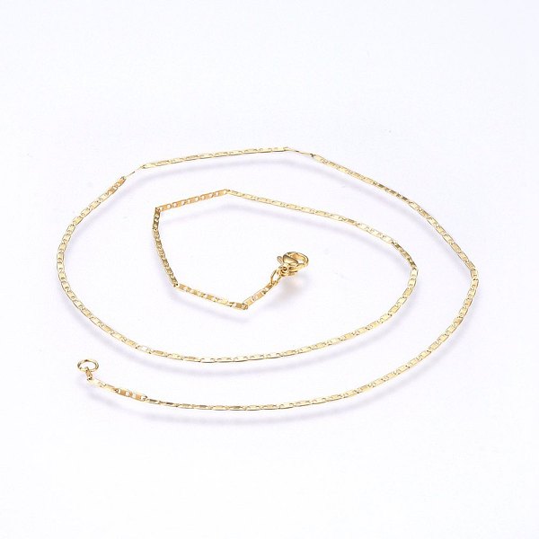 PandaHall 304 Stainless Steel Mariner Link Chain Necklaces, with Lobster Claw Clasps, Golden, 17.7 inch(45cm), 2.2x0.5mm, link: 5.5x2.2x0.5...
PandaHall 304 Stainless Steel Mariner Link Chain Necklaces, with Lobster Claw Clasps, Golden, 17.7 inch(45cm), 2.2x0.5mm, link: 5.5x2.2x0.5...