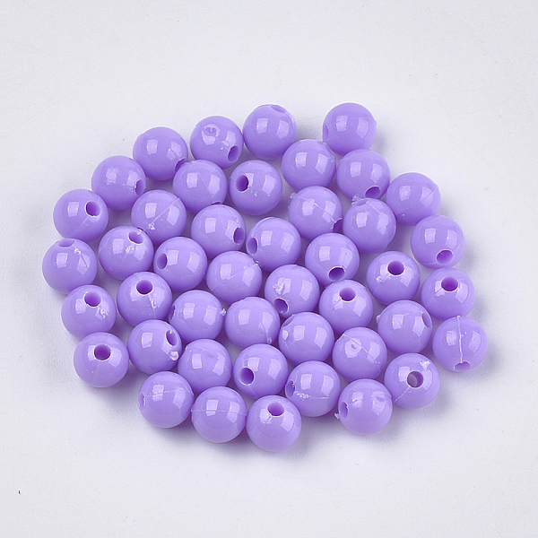 PandaHall Opaque Plastic Beads, Round, Lilac, 6x5.5mm, Hole: 1.8mm, about 4790pcs/500g Plastic Round Purple
PandaHall Opaque Plastic Beads, Round, Lilac, 6x5.5mm, Hole: 1.8mm, about 4790pcs/500g Plastic Round Purple
