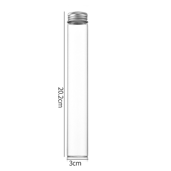 PandaHall Clear Glass Bottles Bead Containers, Screw Top Bead Storage Tubes with Aluminum Cap, Column, Silver, 3x20cm, Capacity: 110ml...
PandaHall Clear Glass Bottles Bead Containers, Screw Top Bead Storage Tubes with Aluminum Cap, Column, Silver, 3x20cm, Capacity: 110ml...