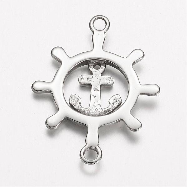 PandaHall 304 Stainless Steel Links connectors, Anchor & Helm, Stainless Steel Color, 41x31x3.5mm, Hole: 3mm 304 Stainless Steel Anchor &...
PandaHall 304 Stainless Steel Links connectors, Anchor & Helm, Stainless Steel Color, 41x31x3.5mm, Hole: 3mm 304 Stainless Steel Anchor &...