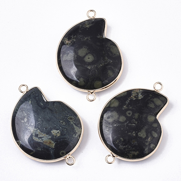 PandaHall Natural Kambaba Jasper Links Connectors, with Light Gold Brass Edge, Spiral Shell Shape, 41~42x29x6mm, Hole: 2mm Kambaba Jasper...
PandaHall Natural Kambaba Jasper Links Connectors, with Light Gold Brass Edge, Spiral Shell Shape, 41~42x29x6mm, Hole: 2mm Kambaba Jasper...