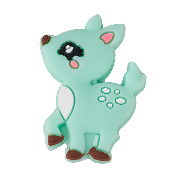 PandaHall Food Grade Eco-Friendly Silicone Focal Beads, Chewing Beads For Teethers, DIY Nursing Necklaces Making, Deer, Dark Sea Green...
PandaHall Food Grade Eco-Friendly Silicone Focal Beads, Chewing Beads For Teethers, DIY Nursing Necklaces Making, Deer, Dark Sea Green...