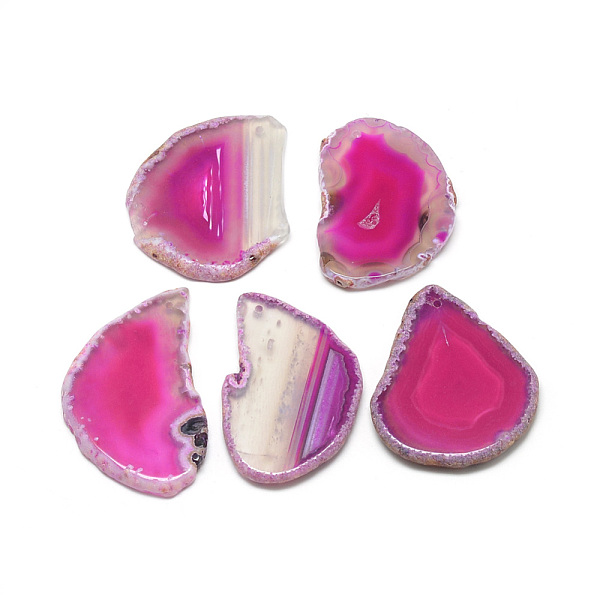 PandaHall Natural Brazilian Agate Pendants, Dyed & Heated, Nuggets, Big Pendants, Deep Pink, 47~59x28~47x4.5mm, Hole: 1.5mm Brazilian Agate...
PandaHall Natural Brazilian Agate Pendants, Dyed & Heated, Nuggets, Big Pendants, Deep Pink, 47~59x28~47x4.5mm, Hole: 1.5mm Brazilian Agate...