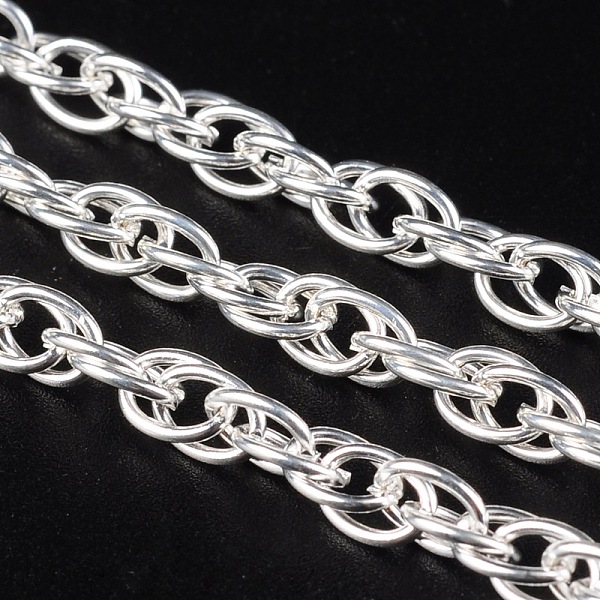 PandaHall Iron Rope Chains, Unwelded, Silver Color Plated, with Spool, Link: 4mm, Wire: 0.8mm thick, about 328.08 Feet(100m)/roll Iron
PandaHall Iron Rope Chains, Unwelded, Silver Color Plated, with Spool, Link: 4mm, Wire: 0.8mm thick, about 328.08 Feet(100m)/roll Iron
