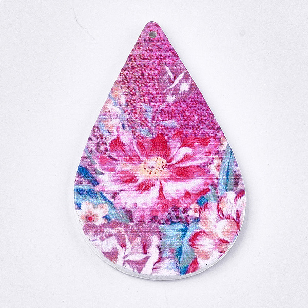 PandaHall Printed Wooden Big Pendants, Dyed, Teardrop with Flower Pattern, Colorful, 59x36x2.5mm, Hole: 1.5mm Wood Teardrop
PandaHall Printed Wooden Big Pendants, Dyed, Teardrop with Flower Pattern, Colorful, 59x36x2.5mm, Hole: 1.5mm Wood Teardrop