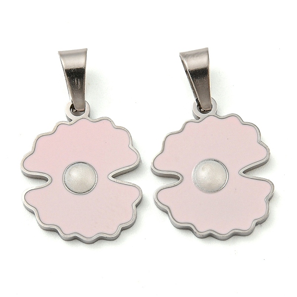 PandaHall 316 Surgical Stainless Steel Pendants, with Enamel, Shell Charm, Stainless Steel Color, 16x13x2mm, Hole: hole: 5.5x3mm Stainless...
PandaHall 316 Surgical Stainless Steel Pendants, with Enamel, Shell Charm, Stainless Steel Color, 16x13x2mm, Hole: hole: 5.5x3mm Stainless...