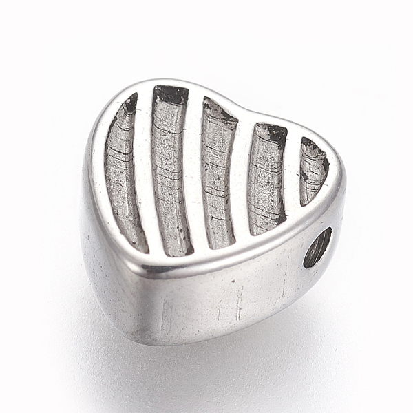 PandaHall 304 Stainless Steel Beads, Heart, Stainless Steel Color, 10.5x10.5x5.3~5.5mm, Hole: 1.6mm 304 Stainless Steel Heart
PandaHall 304 Stainless Steel Beads, Heart, Stainless Steel Color, 10.5x10.5x5.3~5.5mm, Hole: 1.6mm 304 Stainless Steel Heart