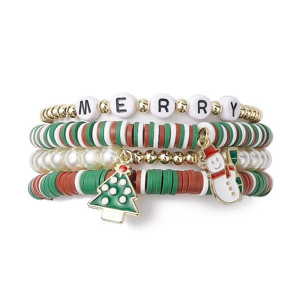 PandaHall 4Pcs 4 Style Polymer Clay Stretch Bracelets Set, Glass Stackable Christmas Bracelets for Women, Mixed Color, Inner Diameter..., Multicolor
PandaHall 4Pcs 4 Style Polymer Clay Stretch Bracelets Set, Glass Stackable Christmas Bracelets for Women, Mixed Color, Inner Diameter..., Multicolor