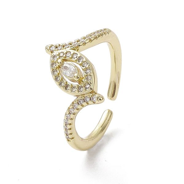 PandaHall Rack Plating Brass Micro Pave Cubic Zirconia Open Cuff Rings, Horse Eye, Real 18K Gold Plated, Inner Diameter: 17.2mm Brass+Cubic...
PandaHall Rack Plating Brass Micro Pave Cubic Zirconia Open Cuff Rings, Horse Eye, Real 18K Gold Plated, Inner Diameter: 17.2mm Brass+Cubic...
