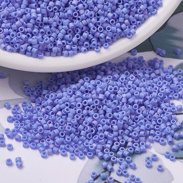 PandaHall MIYUKI Delica Beads Small, Cylinder, Japanese Seed Beads, 15/0, (DBS0881) Matte Opaque Periwinkle AB, 1.1x1.3mm, Hole: 0.7mm..., Blue
PandaHall MIYUKI Delica Beads Small, Cylinder, Japanese Seed Beads, 15/0, (DBS0881) Matte Opaque Periwinkle AB, 1.1x1.3mm, Hole: 0.7mm..., Blue