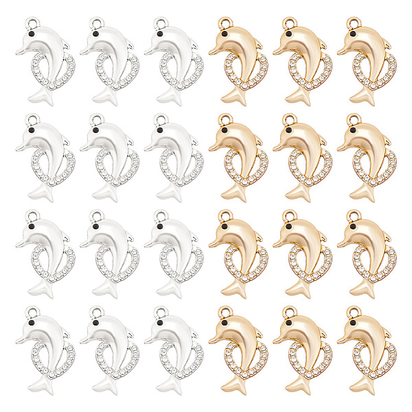 PandaHall arricraft 32 Pcs 2 Colors Dolphin with Heart Pendants, Alloy Rhinestone Ocean Fish Charm Pendants for Earring Necklace Keychain..., Clear
PandaHall arricraft 32 Pcs 2 Colors Dolphin with Heart Pendants, Alloy Rhinestone Ocean Fish Charm Pendants for Earring Necklace Keychain..., Clear