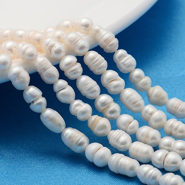 PandaHall Natural Cultured Freshwater Pearl Beads Strands, with Screw Thread, Rice, Creamy White, 4~5mm, Hole: 0.8mm, about 40pcs/strand...
PandaHall Natural Cultured Freshwater Pearl Beads Strands, with Screw Thread, Rice, Creamy White, 4~5mm, Hole: 0.8mm, about 40pcs/strand...