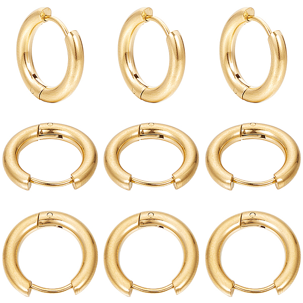 PandaHall SUNNYCLUE 12 Pairs 202 Stainless Steel Huggie Hoop Earrings with 316 Surgical Stainless Steel Pins, Real 18K Gold Plated, 9 Gauge...
PandaHall SUNNYCLUE 12 Pairs 202 Stainless Steel Huggie Hoop Earrings with 316 Surgical Stainless Steel Pins, Real 18K Gold Plated, 9 Gauge...