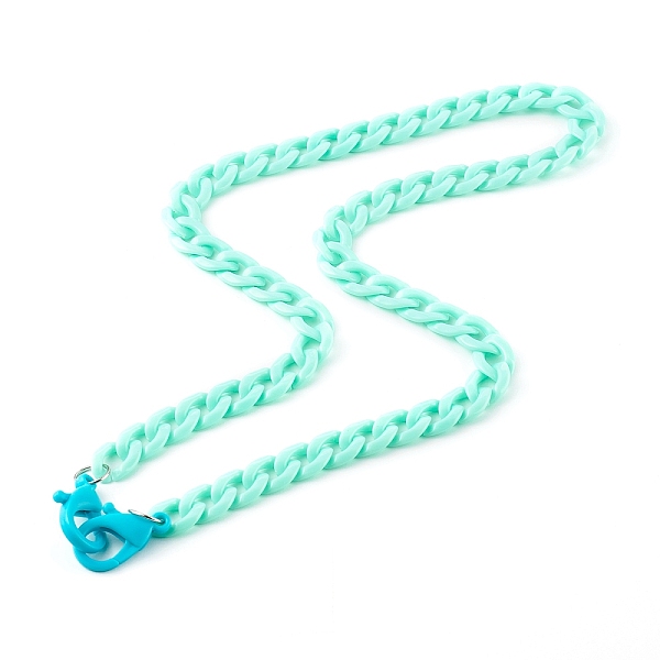 PandaHall Personalized Acrylic Curb Chain Necklaces, Eyeglass Chains, Handbag Chains, with Plastic Lobster Claw Clasps, Turquoise, 24 inch..., Green
PandaHall Personalized Acrylic Curb Chain Necklaces, Eyeglass Chains, Handbag Chains, with Plastic Lobster Claw Clasps, Turquoise, 24 inch..., Green