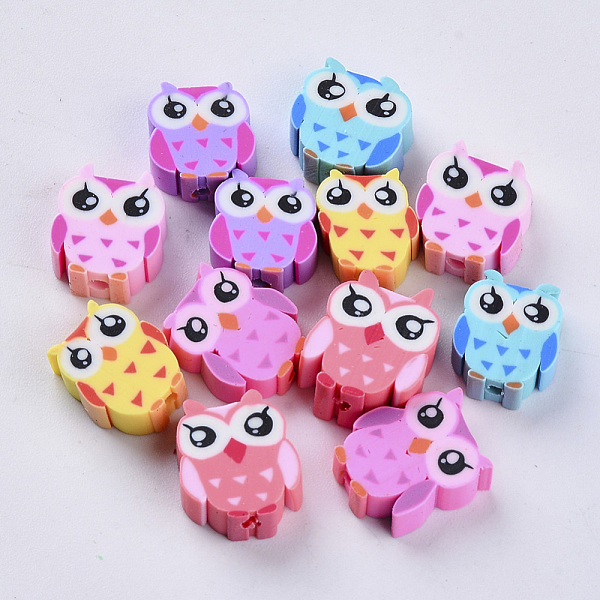PandaHall Handmade Polymer Clay Beads, Owl, Mixed Color, 9~12x9~10x4~5mm, Hole: 1.6mm Polymer Clay Owl Multicolor
PandaHall Handmade Polymer Clay Beads, Owl, Mixed Color, 9~12x9~10x4~5mm, Hole: 1.6mm Polymer Clay Owl Multicolor