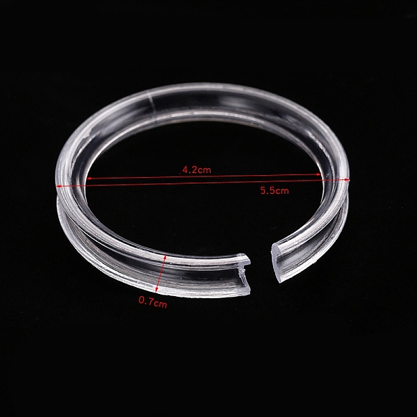 PandaHall 50Pcs Transparent Plastic Single Bracelet Display Rings, Clear, 0.7x5.2cm Plastic Ring Clear
PandaHall 50Pcs Transparent Plastic Single Bracelet Display Rings, Clear, 0.7x5.2cm Plastic Ring Clear