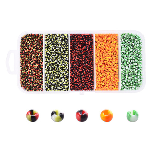PandaHall 12/0 Opaque Colours Seep Glass Beads, Round Seed Beads, Mixed Color, 12/0, 1.5~2x2mm, Hole: 0.5mm, 5 colors, 18g/color, 90g/box..., Multicolor
PandaHall 12/0 Opaque Colours Seep Glass Beads, Round Seed Beads, Mixed Color, 12/0, 1.5~2x2mm, Hole: 0.5mm, 5 colors, 18g/color, 90g/box..., Multicolor