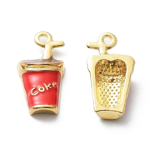 PandaHall Zinc Alloy Pendants, with Enamel, Golden, Drink, 18x9x4mm, Hole: 1mm Alloy+Enamel Drink
PandaHall Zinc Alloy Pendants, with Enamel, Golden, Drink, 18x9x4mm, Hole: 1mm Alloy+Enamel Drink