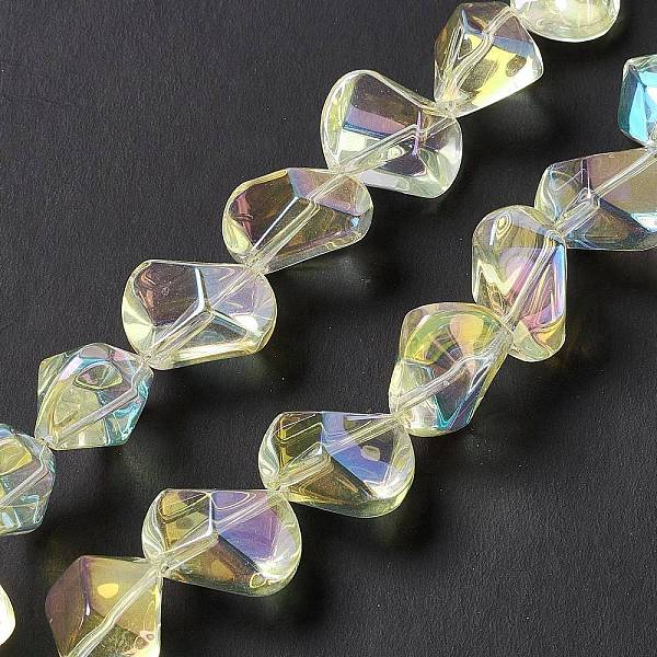 PandaHall Full Rainbow Plated Electroplate Glass Beads, Polygon, Light Goldenrod Yellow, 15.5~16x15.5x10~10.5mm, Hole: 1mm, about...
PandaHall Full Rainbow Plated Electroplate Glass Beads, Polygon, Light Goldenrod Yellow, 15.5~16x15.5x10~10.5mm, Hole: 1mm, about...