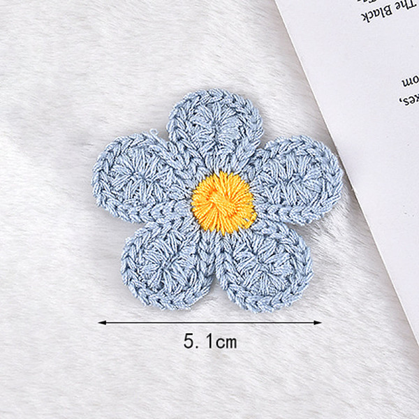 PandaHall Ornament Accessories, Polyester Computerized Embroidery Cloth Iron On/Sew On Patches, Appliques, Flower, Light Blue, 51mm...
PandaHall Ornament Accessories, Polyester Computerized Embroidery Cloth Iron On/Sew On Patches, Appliques, Flower, Light Blue, 51mm...