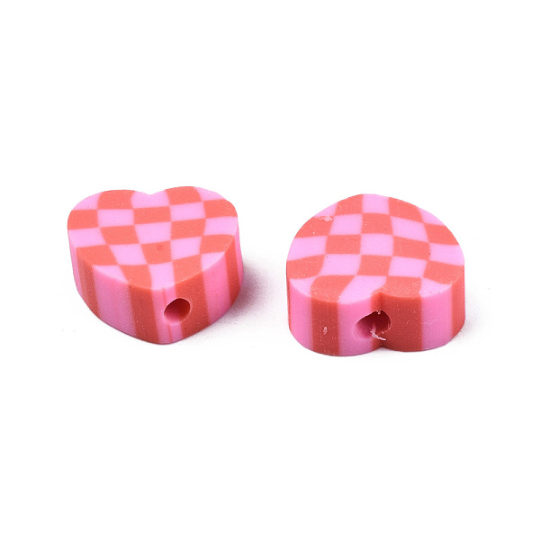 PandaHall Handmade Polymer Clay Beads, Heart with Tartan, Salmon, 9x10x4mm, Hole: 1.5mm Polymer Clay Heart Red
PandaHall Handmade Polymer Clay Beads, Heart with Tartan, Salmon, 9x10x4mm, Hole: 1.5mm Polymer Clay Heart Red