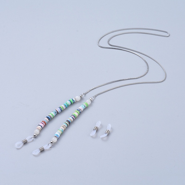 PandaHall 316 Surgical Stainless Steel Eyeglasses Chains, Neck Strap for Eyeglasses, with Natural Gemstone Beads, Handmade Polymer Clay...
PandaHall 316 Surgical Stainless Steel Eyeglasses Chains, Neck Strap for Eyeglasses, with Natural Gemstone Beads, Handmade Polymer Clay...