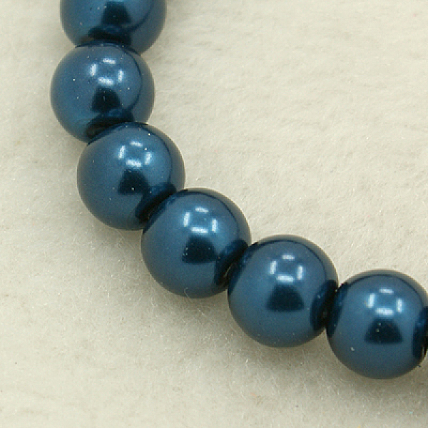 PandaHall Glass Pearl Beads Strands, Pearlized, Round, Steel Blue, Size: about 3~4mm in diameter, hole: 1mm, about 220~230pcs/str Glass...
PandaHall Glass Pearl Beads Strands, Pearlized, Round, Steel Blue, Size: about 3~4mm in diameter, hole: 1mm, about 220~230pcs/str Glass...