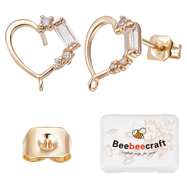 PandaHall Beebeecraft 20Pcs Brass Cubic Zirconia Stud Earring Findings, with Vertical Loop & 925 Sterling Silver Pins & 20Pcs Brass Ear Nuts...
PandaHall Beebeecraft 20Pcs Brass Cubic Zirconia Stud Earring Findings, with Vertical Loop & 925 Sterling Silver Pins & 20Pcs Brass Ear Nuts...