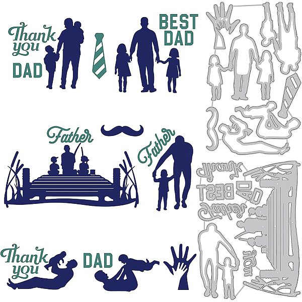 PandaHall BENECREAT 2Pcs Fatherly Love Cutting Dies Stencil, Thank You Dad Metal Embossing Cut Stencils Craft Embossing Tools for Card DIY...
PandaHall BENECREAT 2Pcs Fatherly Love Cutting Dies Stencil, Thank You Dad Metal Embossing Cut Stencils Craft Embossing Tools for Card DIY...
